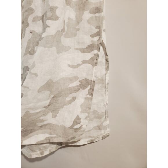 GiGi Moda Womens Camo Linen Wide Leg Crop Pull On Palazzo Pant Size 28 Italy - Picture 4 of 10